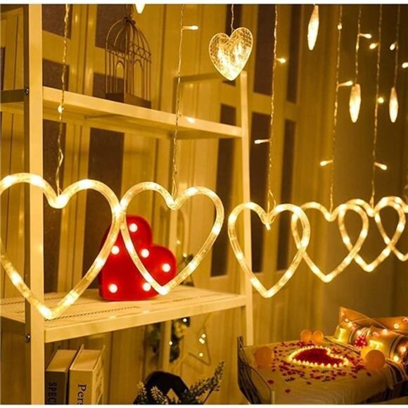 Heart-Shaped String Lights - Picture 2 of 4